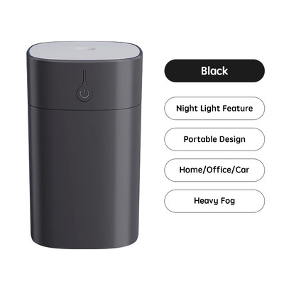 USB Mini Air Humidifier & Essential Oil Diffuser   400ml Ultrasonic Cool Mist, Q