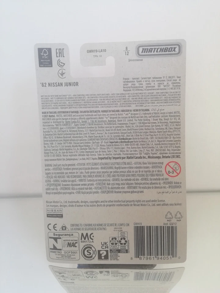 Matchbox Truck Series 62 Nissan Junior come nuovo su blister - Immagine 3 di 3