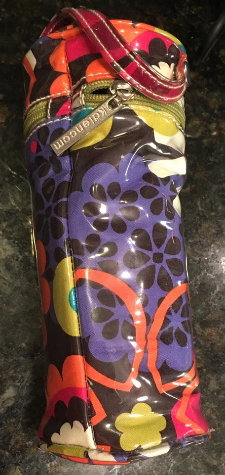 3 Bolsas Calentador de Botellas Kalencom Naranja Rayas Flower Power y Verde Azul Geométrico Foto 2 de 4