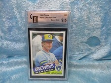 1985 Topps Baseball Card #628 Rene Lachemann Graded 9.5