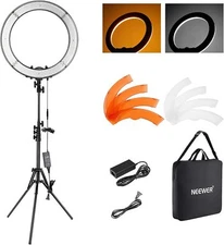 NEEWER 18" Ring Light with Stand, 55W 5600K Large LED Ringlight with Holder