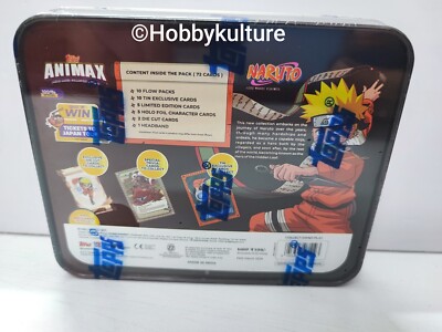 Topps Animax Naruto 2024 NEW Trading Card TCG BOOSTER TIN Limited