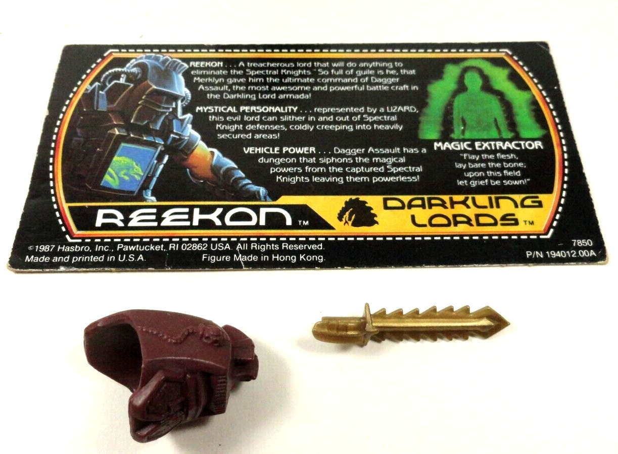 HASBRO VINTAGE VISIONARIES 80's Figurine REEKON Dagger Assault Driver