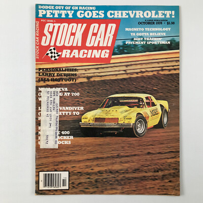 Stock Car Racing Magazine October 1978 Subscription Edition