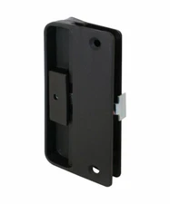Slide-Co 121087 Mortise Type Screen Door Latch and Pull, Black Plastic