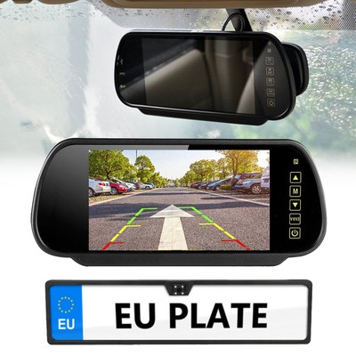 Auto HD 170°Kennzeichen-Rückfahrkamera Mit 7 Zoll TFT HD Bildschirm Auto Monitor