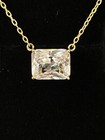 *ZALES* Jewelers 18K Gold Plated Sterling Silver Lab Created White Sapphire — photo 4