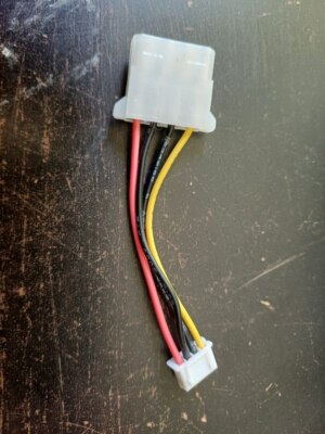 Molex Buchse 4 Pin zu 4 Pin Lüfter 7 cm Kabel PC Computer Modding PC 10 cm