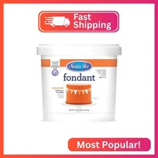 Satin Ice Fondant for Cake Decorating, Orange (2 Pound)