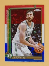 2025-26 Topps Chrome Luke Kornet Red White and Blue Refractors #37 Celtics