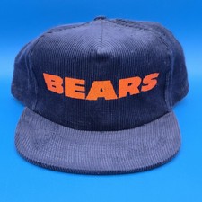 Chicago Bears STARLINE Blue Corduroy SnapBack Hat Cap NWOT
