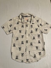 Cat Jack Boys Tropical Short Sleeve Button-Up Pineapple Shirt Size Medium 8