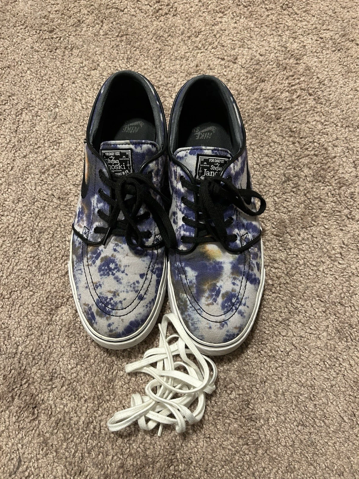 Scarpe Nike da uomo SB Zoom Stefano Janoski 678472 104 viola tie dye taglia 10