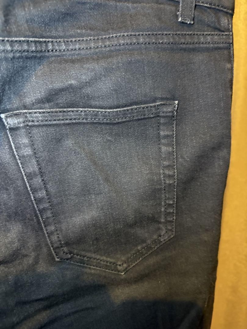 Denim slim fit Saint Laurent nero invecchiato