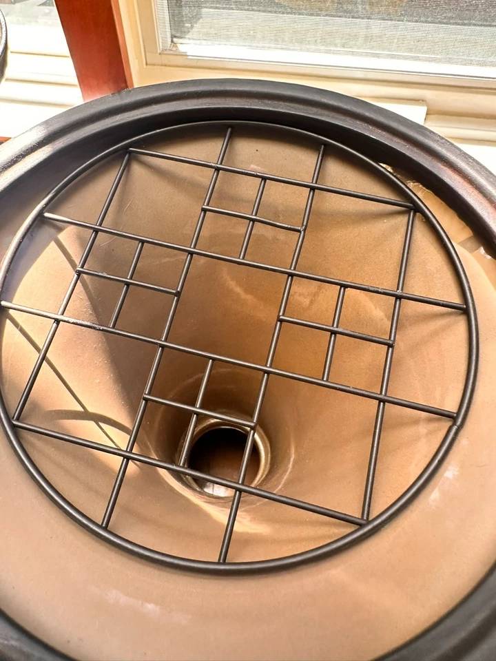 Винтажная ваза Southern Living 2 Greenbrier с цветочной лягушкой и крышкой хорошее состояние товара - Изображение 4 из 4