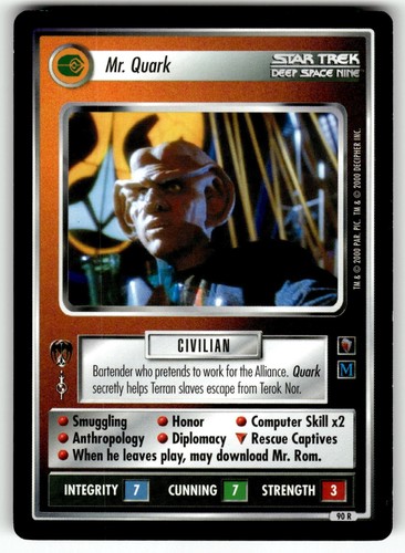 2000 Star Trek: Mirror Mirror Card 90/131 Mr. Quark