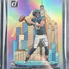 2024 Panini Donruss Downtown! Caleb Williams Rookie Card #21 Chicago Bears. rookie card picture