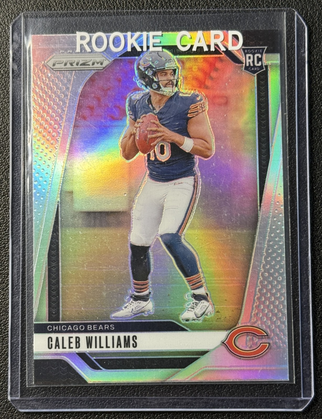 CALEB WILLIAMS 2024 PANINI PRIZM #301 ROOKIE SILVER RC BEARS B