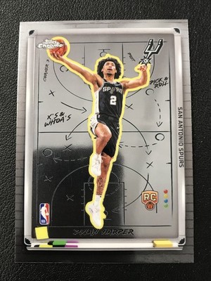2025-26 Topps Chrome #XW-9 Dylan Harper X's And Whoa's San Antonio