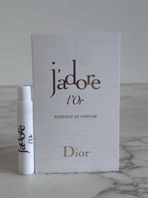 Dior J'adore L'Or Essence de Parfum Carded Sample Spray .03 oz. / 1 ml NEW