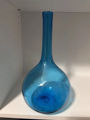 Blenko 627L Turquoise Blue Glass