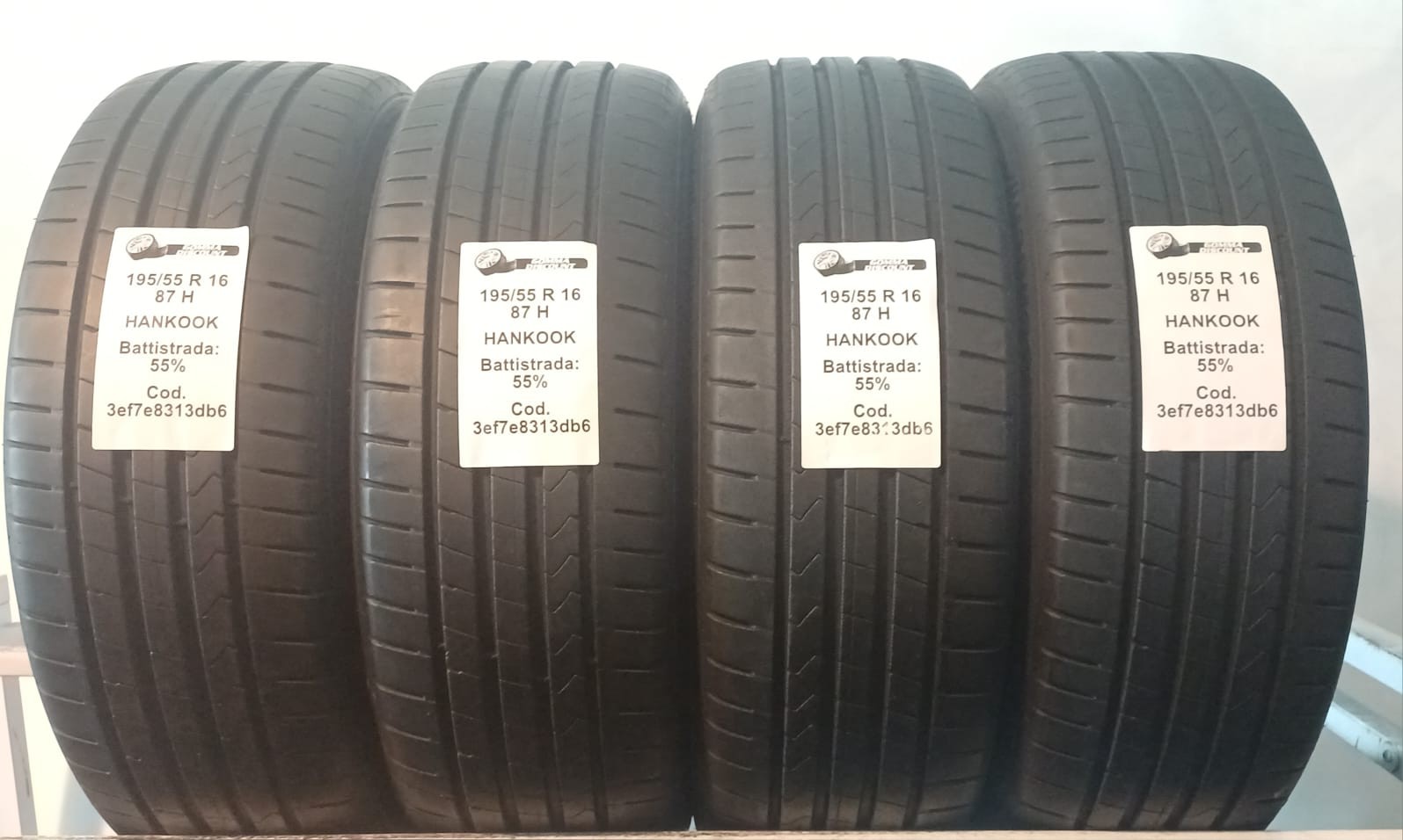 PNEUS USAGÉS PIÈCES 4 HANKOOK VENTUS PRIME 4 195/55 R16 87H ESTIVE