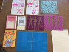 Vintage Barbie Rub And Color Play Set & Crayola Fashion Designer