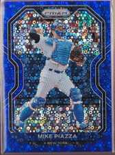 2021 Panini Prizm Blue Donut Circles Prizm #160 Mike Piazza /199