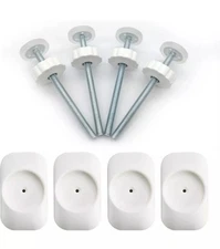 Baby Gate Extender Extention-4 Pack Baby and Pet Safety Stair Gate Threaded S...