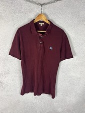 Men s Burberry Brit Burgundy Polo Shirt Size XXL