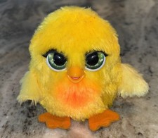 FurReal Fuzzalots Interactive Baby Chick Plush Toy WORKS 4" Sounds Lights Up