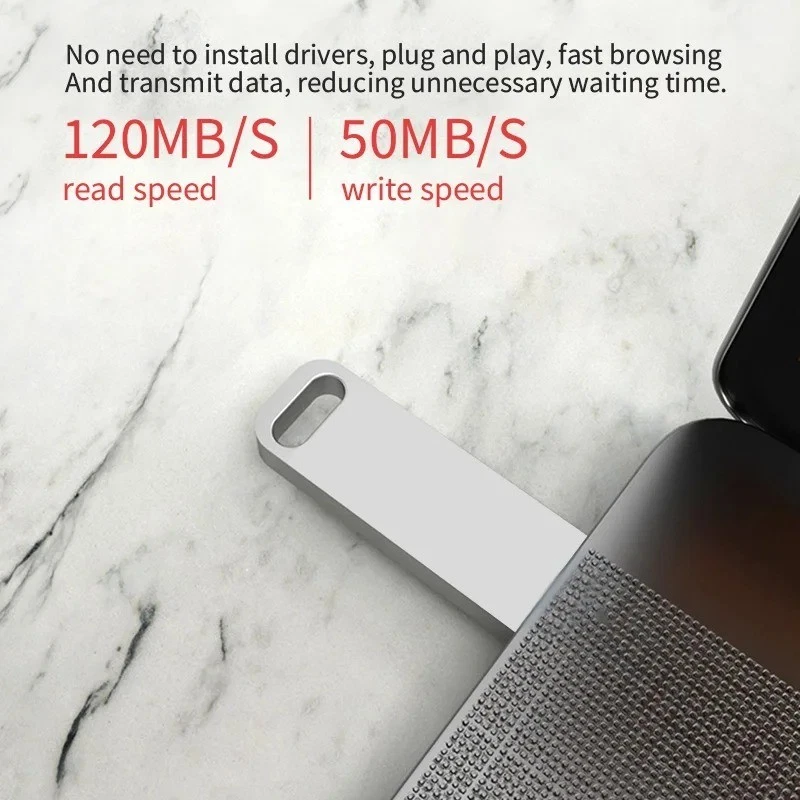 Lenovo USB 3.0 Flash Drive 1TB 2TB Metal Memory Stick High Speed U D