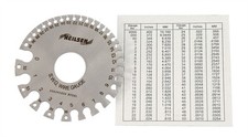 Steel Round Wire Swg & mm Measuring Gauge Millimetres Swg Sheet Metal Tool
