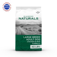 Diamond Naturals Large Breed Adult Dry Dog Food 40 Pound Pack Chicken Rice Real 1.75 per pound