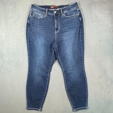 Judy Blue Jeans Womens Size 16W Skinny Fit High Waisted Dark Wash Stretch Denim