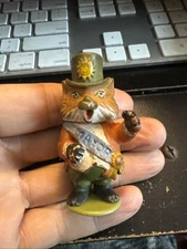 Vintage Playskool Richard Scarry Mayor Fox Puzzletown 2.5” Figure Busytown 1976