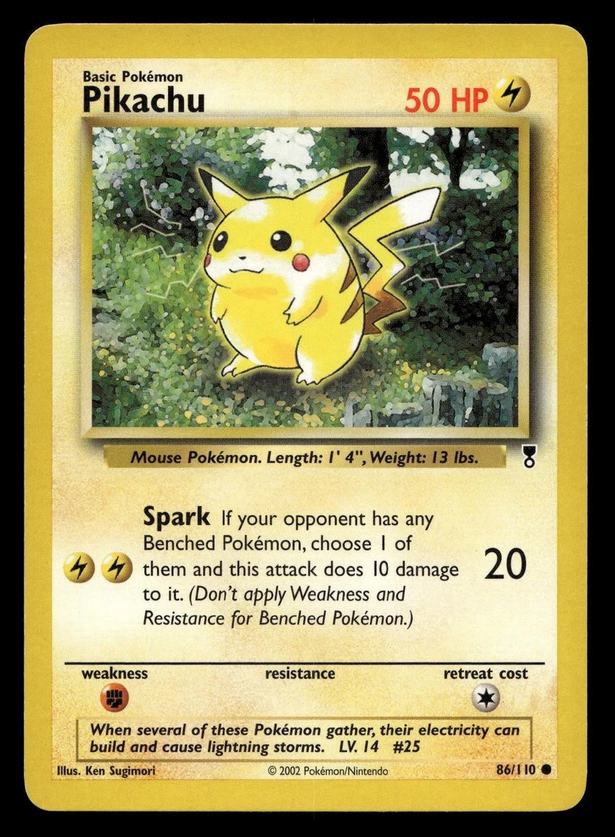 Pikachu Pokémon TCG Individual Trading Card Games Legendary