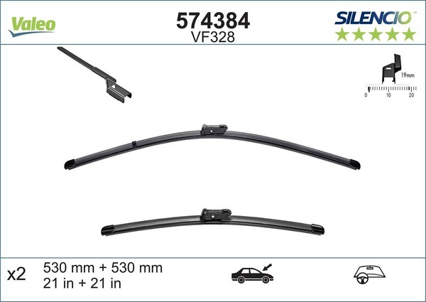 Valeo 574384 Wischblatt FüR Mini Skoda-image