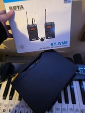 BOYA Wireless Lavalier Microphone System DSLR Camera Lav Mic Kit WM6 
