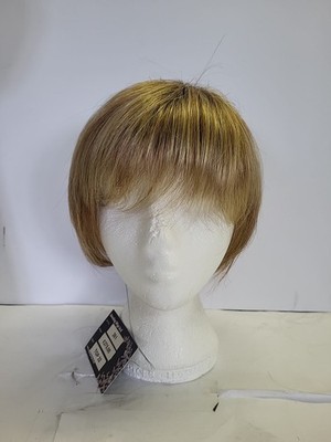 Kurzer blonder Kupfer Lagenlook Bob mit Fransen - Haarausfall Alopezie REF 0350