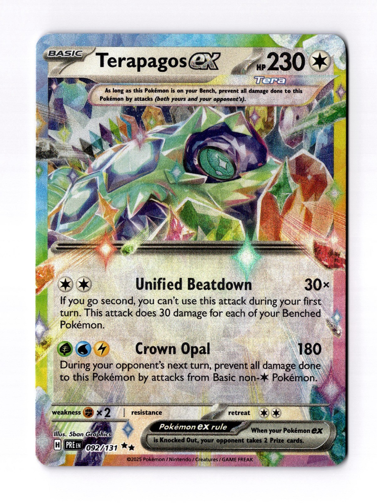 Terapagos ex - 128/142 - SV07: Stellar Crown (SCR)