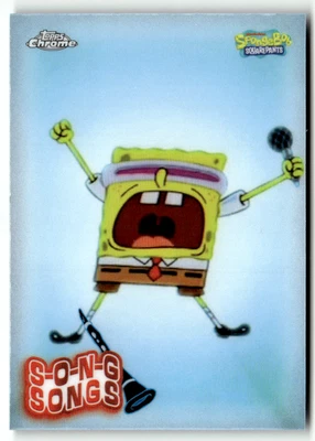 Topps SpongeBob Chrome 2025 n. S-7 Pippo Goober Rock S-O-N-G Canzoni