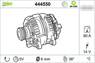 VALEO Lichtmaschine Generator für Mitsubishi Lancer VII Station Wagon Colt V