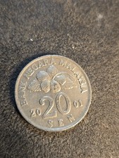 2001 MALAYSIA 20 SEN COIN 