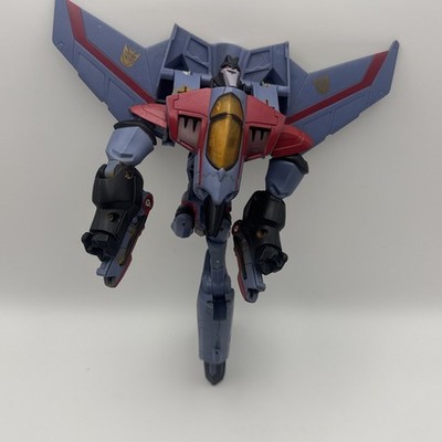 Transformers Animated Starscream complete Hasbro 2007 Voyager Class Incomplete