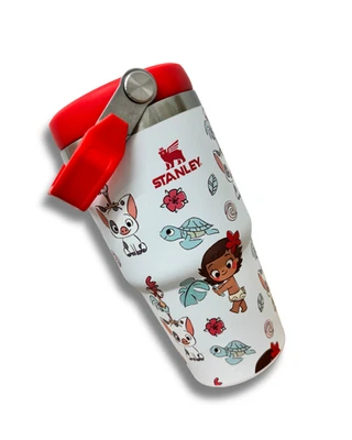 Red Moana 20 Ounce Custom Stanley Tumbler • Kids Christmas Gift • Disney Gifts