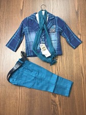 3 piece casual boys suit set Blazer, Tshirt with and pant 
