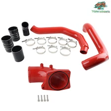 For Ford F250 2003-2007 6.0L Diesel Turbo Intercooler Pipe and Intake Elbow Red