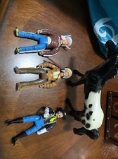 Vintage Toy Lot 2 Indians Horse And A War Uniform Soldier 4 