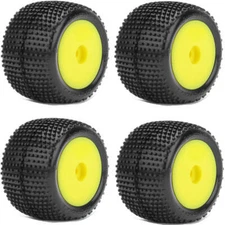 Powerhobby Desirer Front & Rear Mounted Tires 8mm Yellow Soft (4) Losi Mini-T